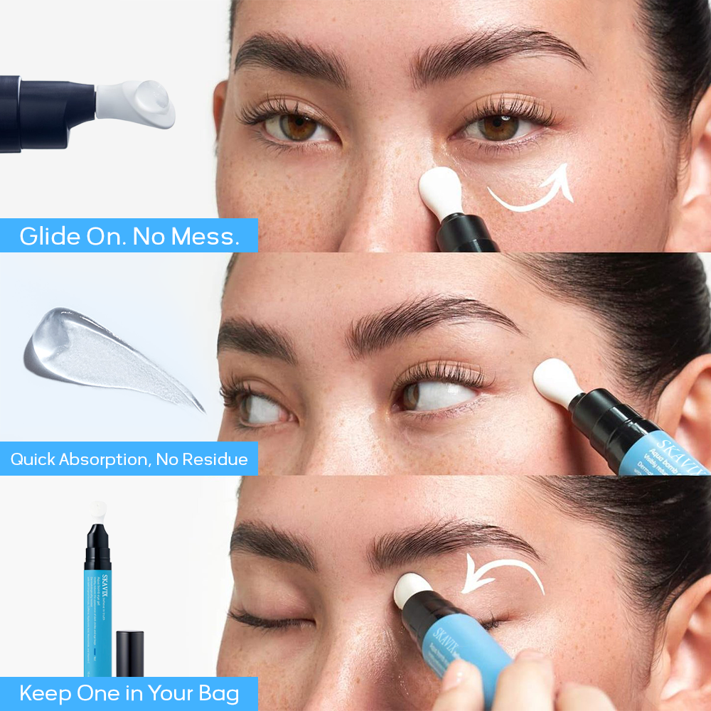 Cooling Eye Gel with Caffeine & Hyaluronic Acid – Depuffs, Hydrates & Brightens
