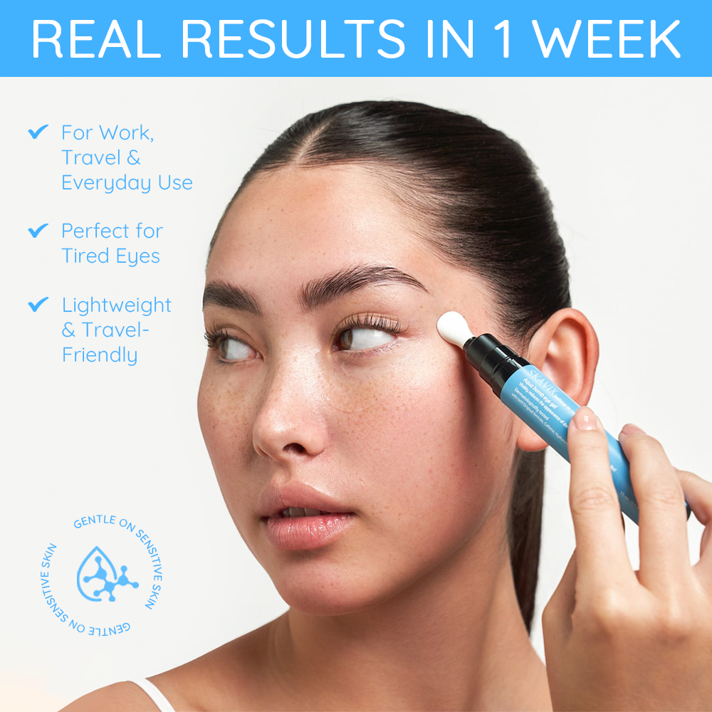 Cooling Eye Gel with Caffeine & Hyaluronic Acid – Depuffs, Hydrates & Brightens