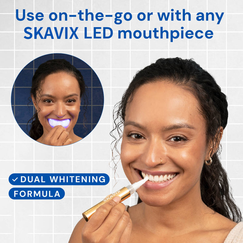 Extra-Strength Teeth Whitening Serum Pen + Dual-Peroxide Formula & Xylitol