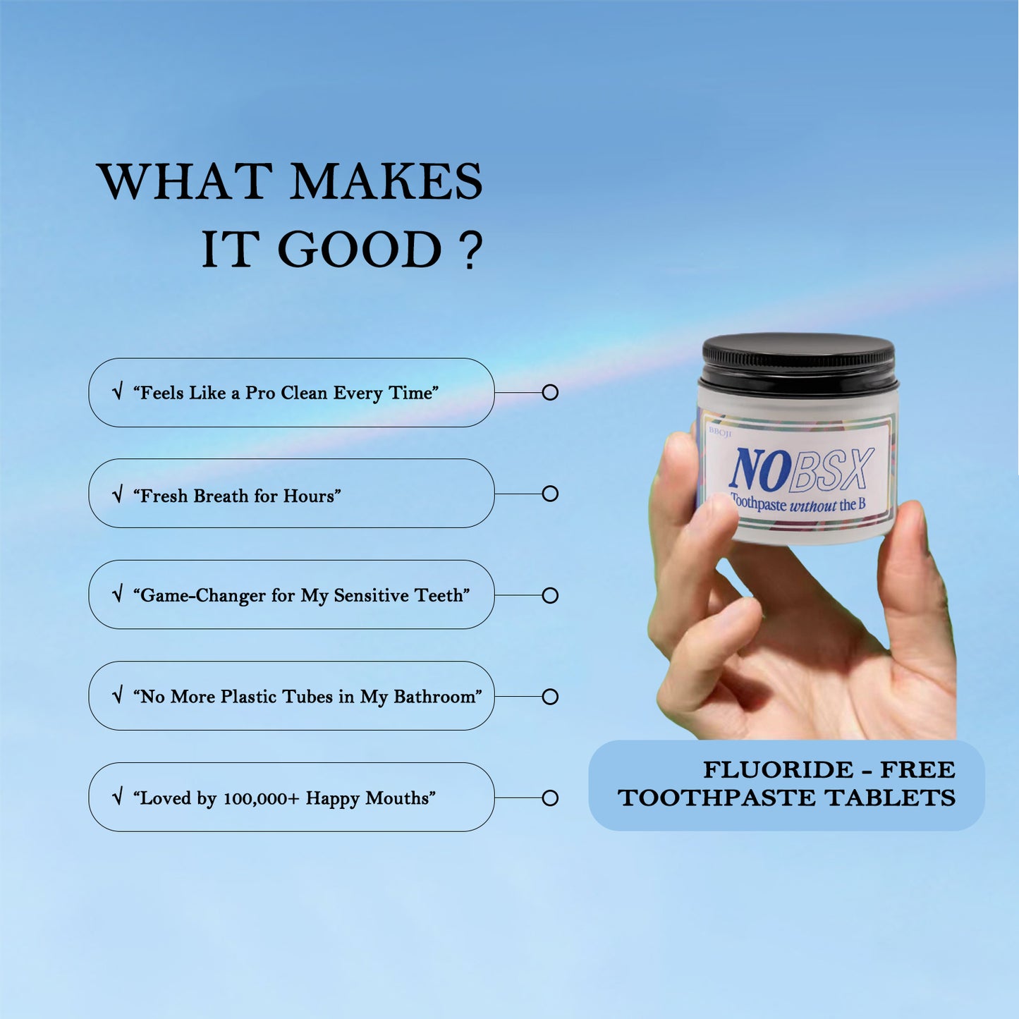 BBOJI™ Toothpaste Tablets - Nano Hydroxyapatite