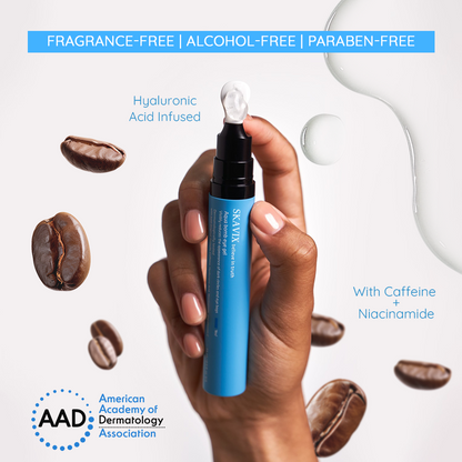 Cooling Eye Gel with Caffeine & Hyaluronic Acid – Depuffs, Hydrates & Brightens