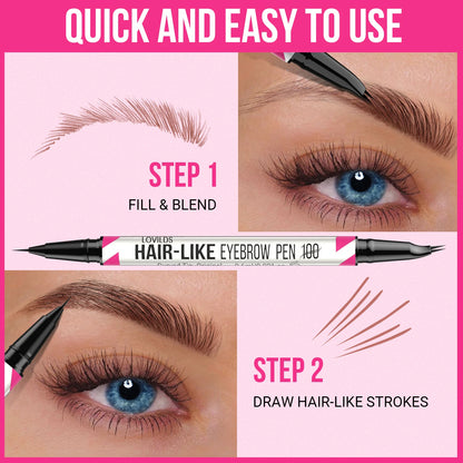 2-in-1 LOVILDS Curved Eyebrow Pencil