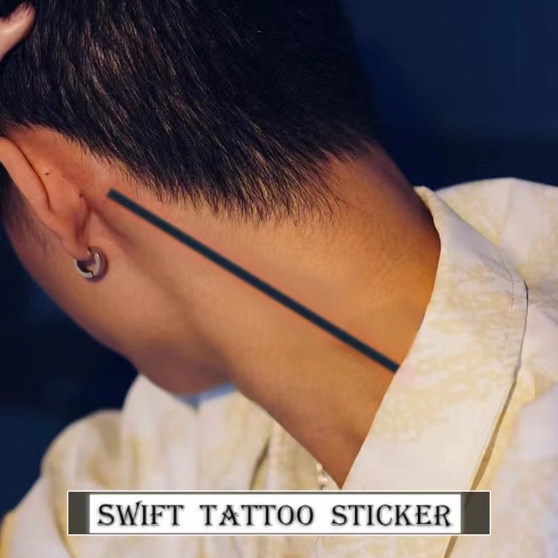 Line Semi-permanent Tattoo Sticker (2 Sheets)