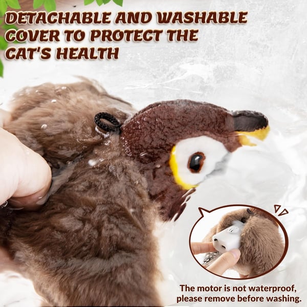 🐦Interactive Chirping Bird Cat Toy🐾 - The Purrfect Feathered Playmate