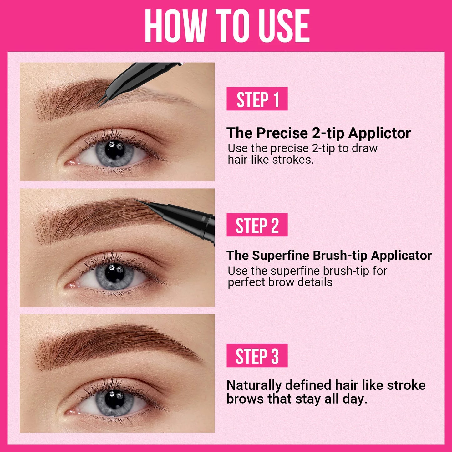 2-in-1 LOVILDS Curved Eyebrow Pencil