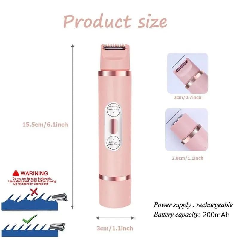 QIAWI™ Comfort 2 in 1 Electric Body Shaver