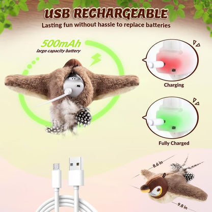 🐦Interactive Chirping Bird Cat Toy🐾 - The Purrfect Feathered Playmate