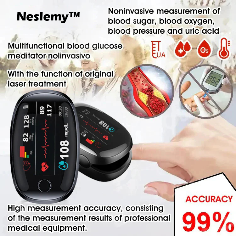 【OFFICIAL STORE】Neslemy™ Non-Invasive Blood Glucose Meter[99.9% Accuracy]