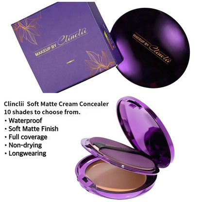 Final 3 Hours: 72%OFF-Evanesce Soft Matte Cream Concealer with Brush FREE !🎁